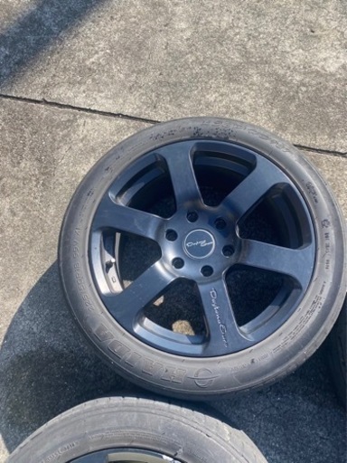 デイトナユーロ　　ホイール　黒　ハイエース用　225/50R18 8J 4本