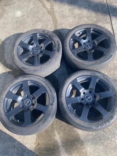 デイトナユーロ　　ホイール　黒　ハイエース用　225/50R18 8J 4本