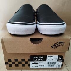 VANS スリッポン PU 撥水 24cmの画像