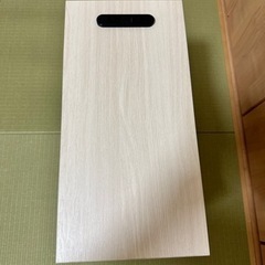 左置き　ケーブルボックス コードケース 木製 配線隠し コンセント 付きの画像