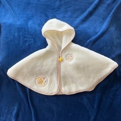 【美品】ミキハウス　ケープ　ベビーマント70-85の画像