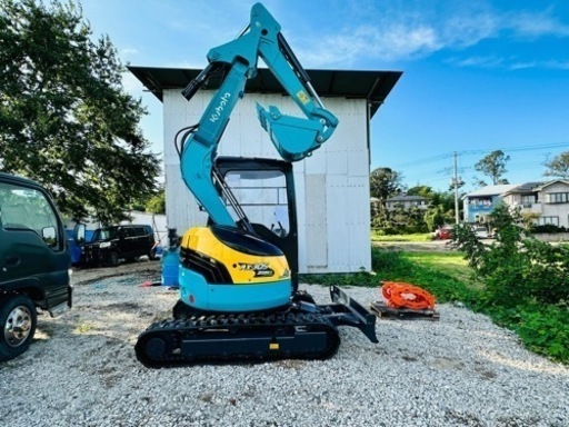 クボタ RX305 3t クラス★ミニユンボ★マルチ付き★倍速付き★オートアイドリング 盗難防止システム:新ゴムクローラー：新バケット付き