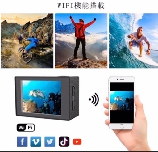 "新品"4K 防水　広角アクションカメラ