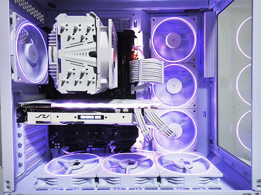 ※他サイトにて 11万5,000円で成約しました【フルセット/白統一ゲーミングPC】新品ゲーミングモニター/新品キーボード＋マウス/ゲ