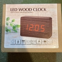 【決まりました】LED WOOD CLOCK