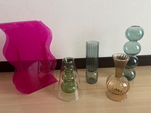 フラワーベース　花瓶　5点セット