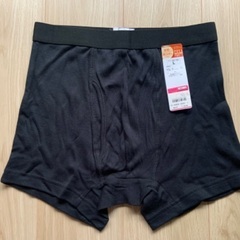 未使用品タグ付★インナーパンツ メンズ 発熱 綿100% ブラック