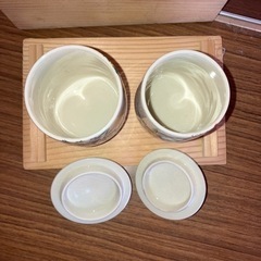 九谷秋峰　夫婦湯呑みの画像