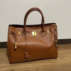 オーストリッチ　牛革　バック