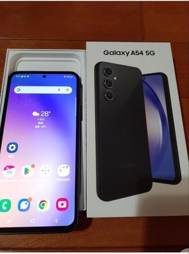 新品未使用　GALAXY A54 黒　SIMフリー　imei制限○