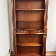 アンティーク調　木製バーカウンター　バー　レストラン　おしゃれカウンター　店舗　シェルフ　収納　棚　テーブルの画像