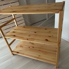 【無印】パイン材ユニットシェルフ86cm幅小