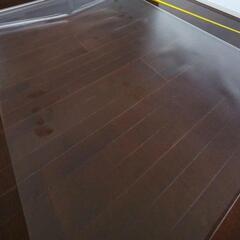 ほぼ未使用 床暖房OK ダイニングマット クリア  180×300cmの画像