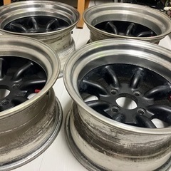 ワタナベホイール15インチ ９J Rタイプバルブ付き1本のみ中古 ワタナベホイール15インチ 9J Rタイプバルブ付き1本のみ中古