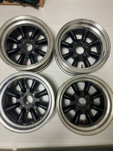 ワタナベ Rタイプ 15インチ 9J と8.5J PCD114.3 4穴 旧車