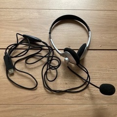 エレコム、ヘッドセット、マイクUSBオーバーヘッド1.8m