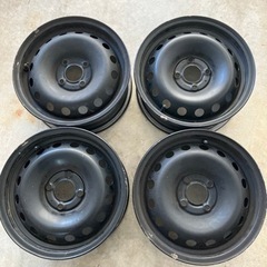 ルノー純正　鉄ホイール　14インチ　5.5j 4穴　pcd100