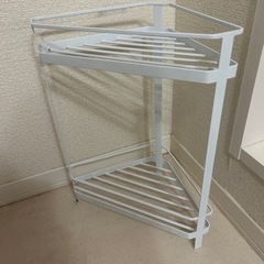 （お取引中）コーナーラック　tower  風呂収納　ホワイト