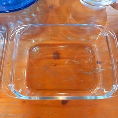 PYREX パイレックス 蓋付きオーブン皿 日本製 IWAKI 岩城硝子　/UJ-0679 北の画像