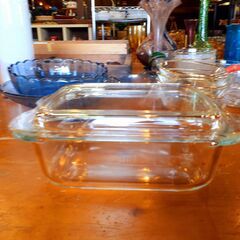 PYREX パイレックス 蓋付きオーブン皿 日本製 IWAKI 岩城硝子　/UJ-0679 北の画像