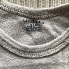 【40】ガーバー　ボディスーツ　0-3mの画像