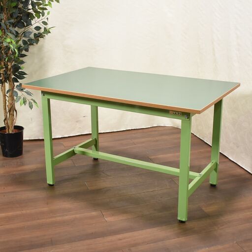 【ヤ取終了10/28】≪zyt1141ジ≫ サカエ 作業台 KS-127 幅120cm 奥行75cm ゴム天板ワークテーブル KK-1275FT NKK-1200B KS-750TR 50817-01