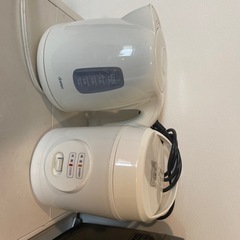 【本日受け取りでお値引きあり】ライスクッカーと湯沸かしポットのセット