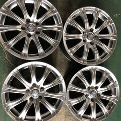 早い者勝ち！中古ﾎｲｰﾙ！VERGER　17インチ　7J+42　5-114.3　4本セット