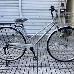 【27インチ自転車】変速なし　前タイヤ、チューブ、チェーン、サドル、鍵新品❗️スペアキーあり　若林自転車　浜大津店　SALE中❗️
