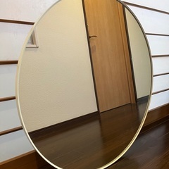 【中古】IKEAの丸鏡の画像