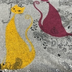ペイズリー&ネコ柄　チュニック　　Lサイズの画像