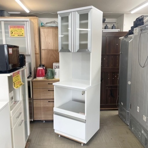 超美品‼️】高級♪ エスエークラフト 60cm幅レンジボード 食器棚