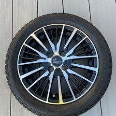 スタッドレスタイヤ　ホイール付　4本セット　バリ溝　ワンシーズン使用　165/55R15