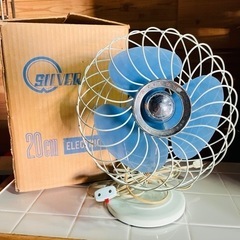 昭和レトロ 古道具 扇風機 SILVER DESKFAN