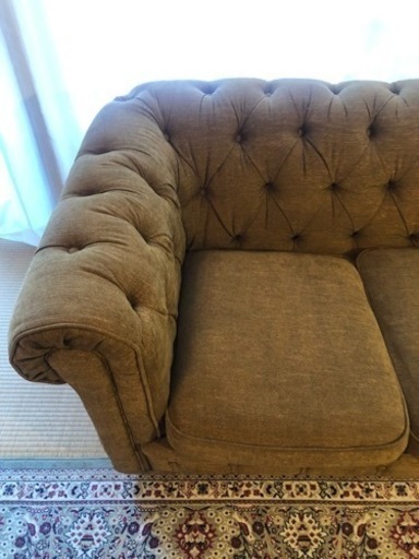 チェスターフィールド　三人掛けソファー　【RELAX FORM】関家具
