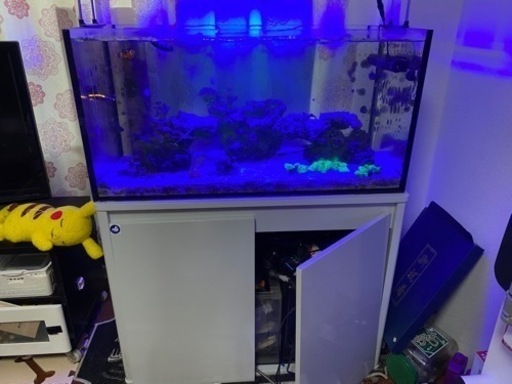 90センチ　オーバーフロー水槽　水槽