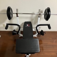 ベンチプレスセット　100kg ※12/20 23:59迄価格 楽天市場】ベンチプレス 100kg（プレスベンチ・トレーニングベンチ