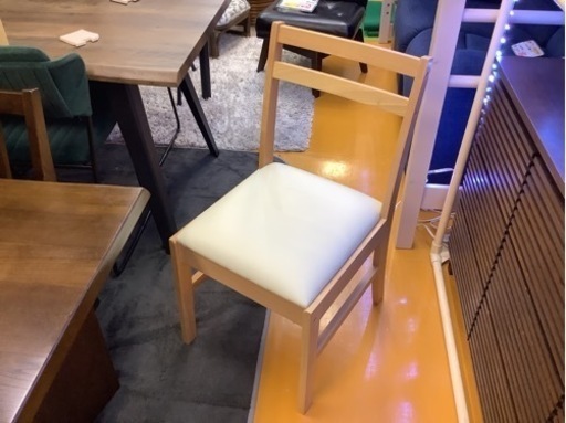 【リサイクルサービス八光】幅75㎝　ダイニングセット　Simple Life ナチュラルベージュ　木目