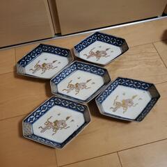 骨董　伊万里皿５枚セット　の画像