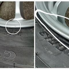 13インチ 未使用タイヤ・中古アルミホイールセット GOODYEAR GT080 135/80R13の画像