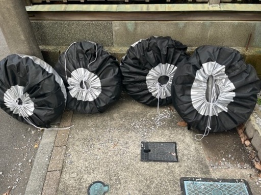 165/65R14スタッドレスタイヤ＆ホイールセット（タイヤカバー、ナット付き）