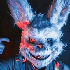 ハロウィン ラビット マスク ホラー うさぎ 仮装 ③