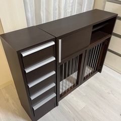 ペットケージ カウンター下収納 幅90cm no-0135