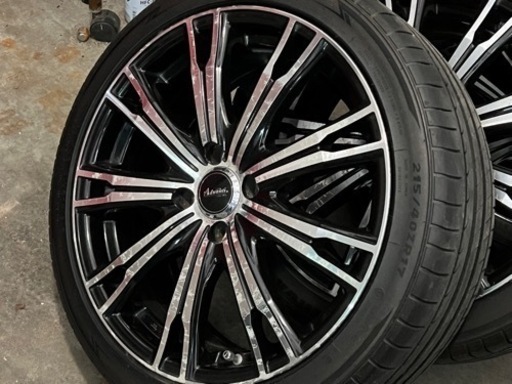 17インチ　100ピッチ　4穴　7J＋40 MINERVA 215/40R 17