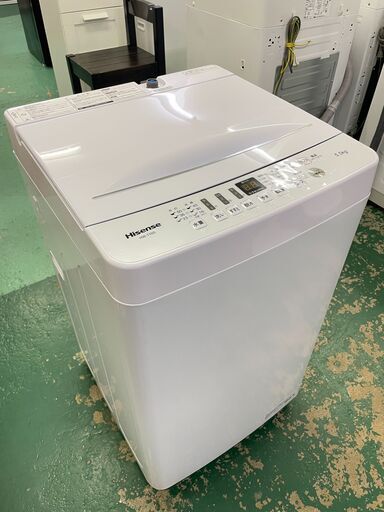 商談中★Hisense★ 5.5kg洗濯機 2021年 HW-T55D ハイセンス 新生活 一人暮らし 50/60Hz共用 生活家電 コンパクト 福島 郡山市 a