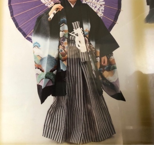 5歳児　七五三　袴　男子　小物類も一式　はかま　男の子