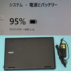 NEC ノートPC! 新品SSD256GB メモリ8GB★VersaPro VK25LX-G Core i3-3120M DVD Win11 Microsoft Office 2019 Home&Business★中古美品★の画像