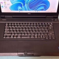 NEC ノートPC! 新品SSD256GB メモリ8GB★VersaPro VK25LX-G Core i3-3120M DVD Win11 Microsoft Office 2019 Home&Business★中古美品★の画像