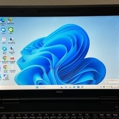 NEC ノートPC! 新品SSD256GB メモリ8GB★VersaPro VK25LX-G Core i3-3120M DVD Win11 Microsoft Office 2019 Home&Business★中古美品★の画像