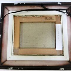 絵画 油絵 額装 風景画 山 サイン入り アート インテリア アンティーク